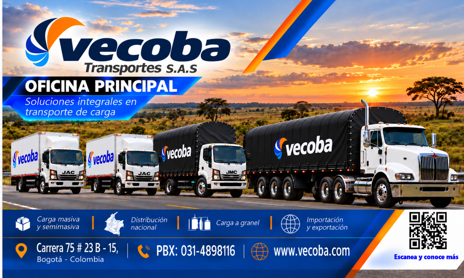 VECOBA Transportes S.A.S. - flota de vehículos y tractomula